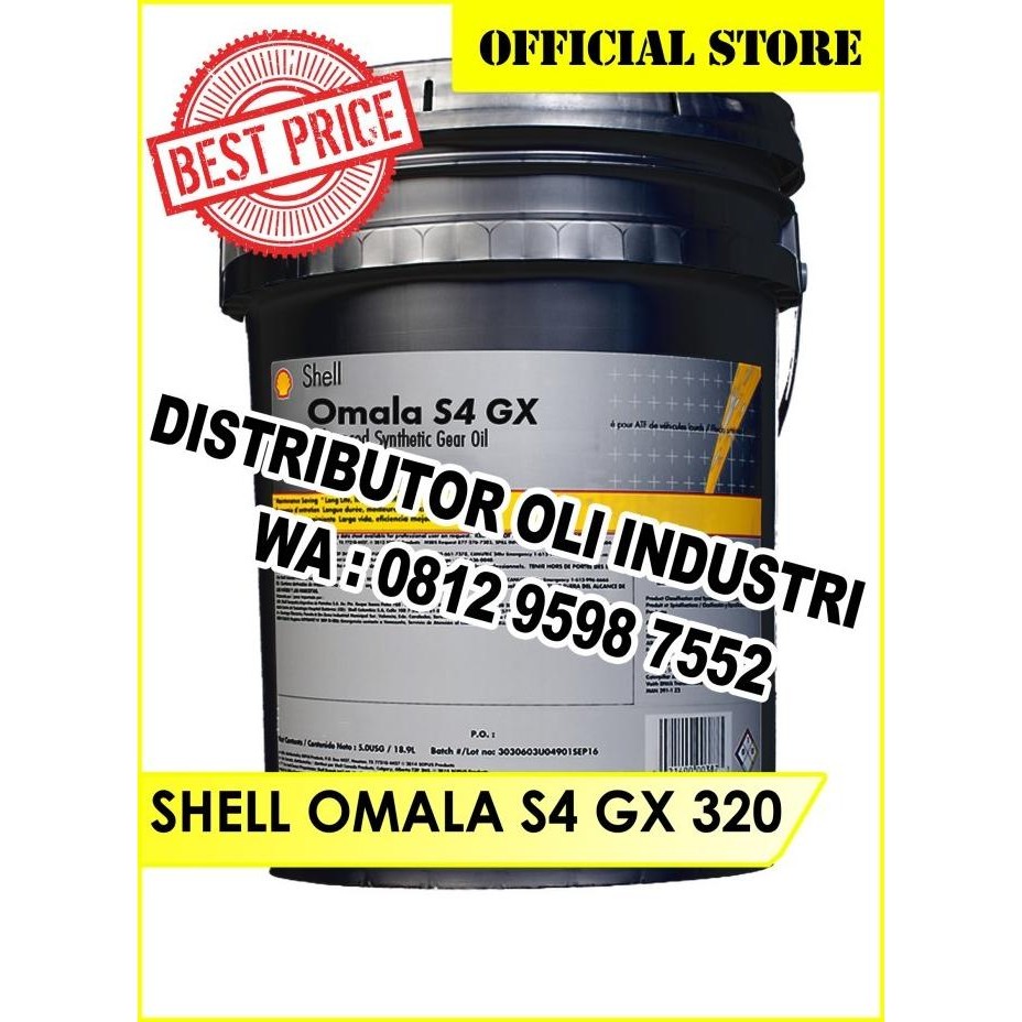 Jual Oli !! Shell Omala S4 Gx / Gxv 320 ( Gear Oil Pao - 5 Liter ...