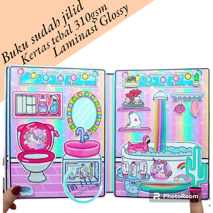 Jual Bana Buku Toca Boca Unicorn Mainan Peran Anak Tk Sd Paper Doll ...