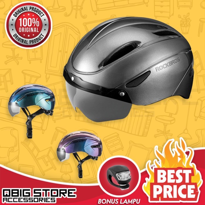 Casco RockBros lente sostituibile per casco WT-018 3 colori