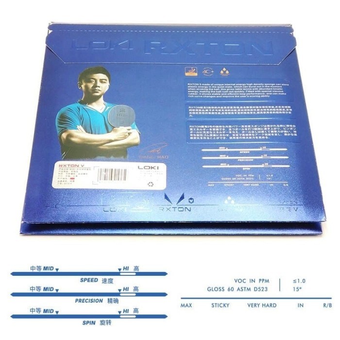 Jual Karet Pingpong Loki Rxton 5 Blue Original | Shopee Indonesia
