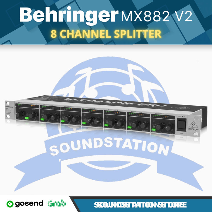 Jual BEHRINGER ULTRALINK PRO MX882 V2 8 Channel Splitter / Mixer ...