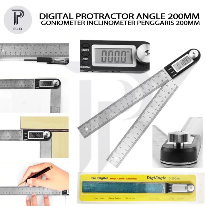 Jual Digital Protractor Angle Ruler Goniometer Inclinometer Penggaris ...