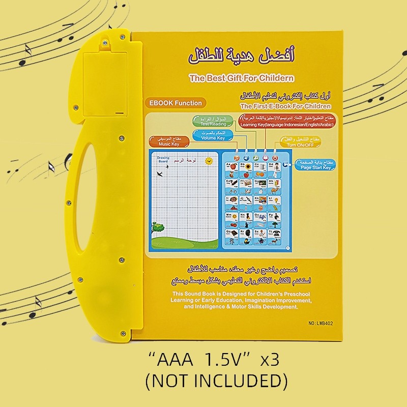Jual JIHUI Educational Book 4 bahasa | Mainan buku edukasi anak | Buku ...