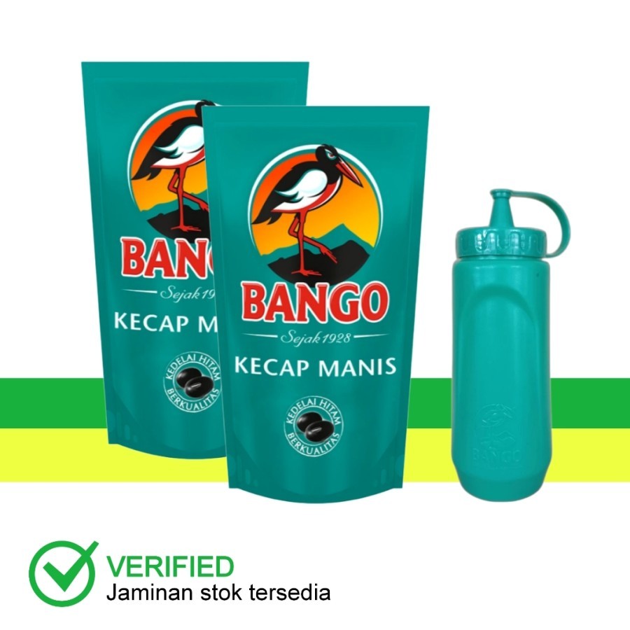 Jual Bango 2 Kecap manis 735 ml Gratis Bango botol pet 500 ml | Shopee ...