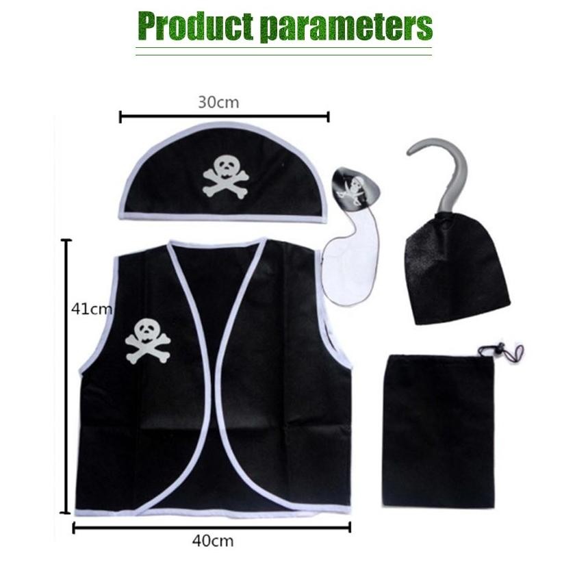 Jual Kostum 1 Set Isi 5 Kostum Bajak Laut Anak / Role Play Party ...