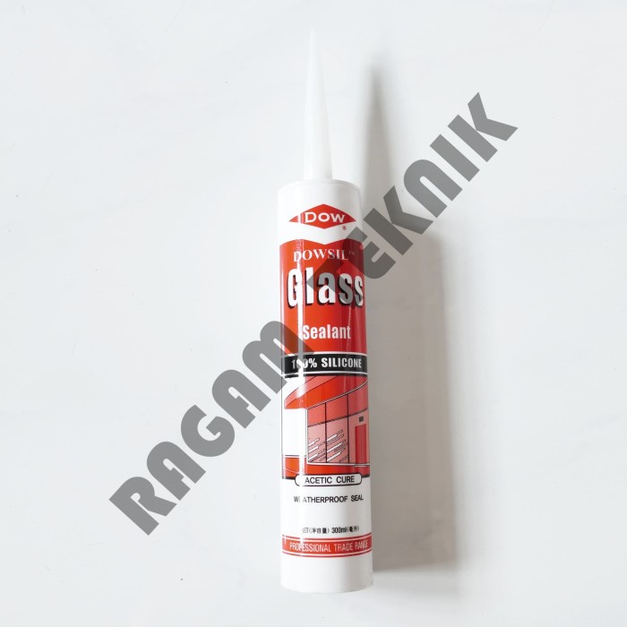 Jual Sealant lem silicon asam kaca aquarium cermin dow corning dowsil
