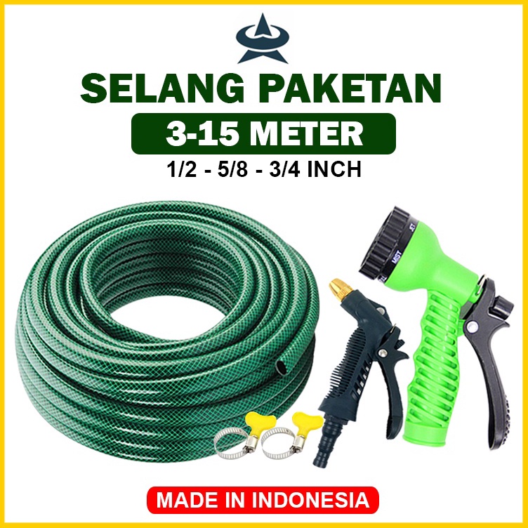 Jual Ready Gemuk Selang Air Inch Meter Paketan Selang Taman Garden Hose