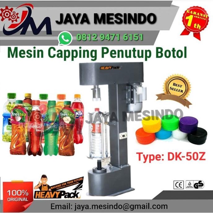 Jual Mesin Tutup Botol Plastik Capping Machine Dk 50z Heavypack