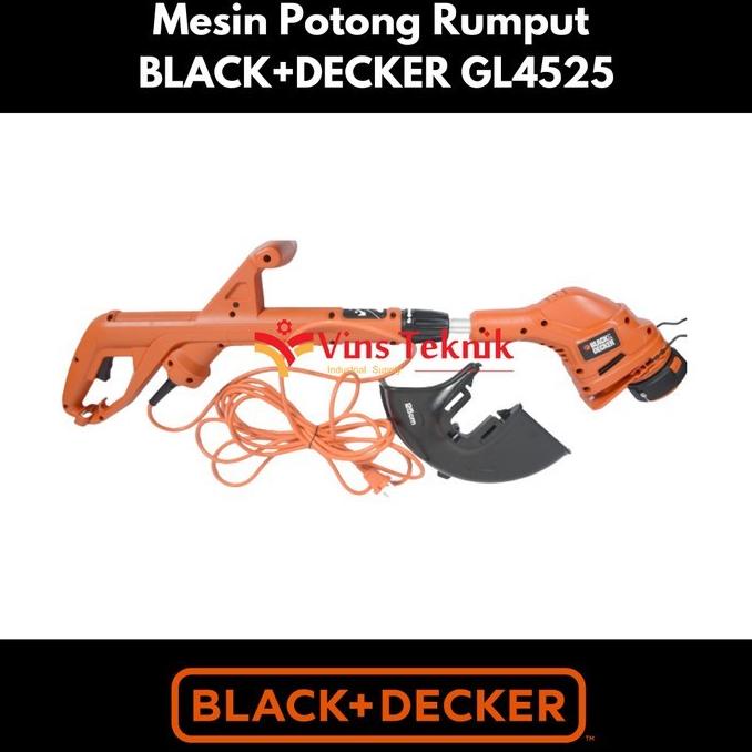 Jual Mesin Potong Rumput 450Watt String Trimmer Gl4525 Black+Decker Gl ...