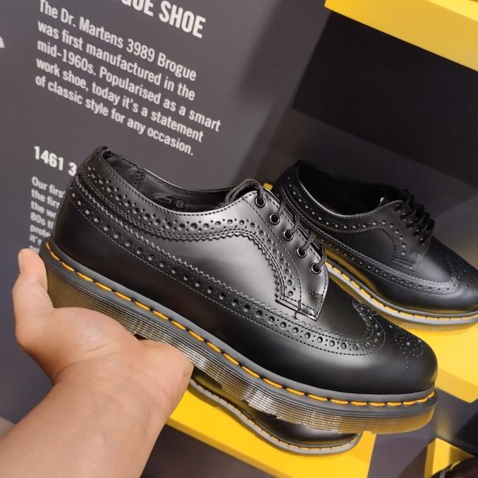 Jual SEPATU DOCMART DR MARTENS 3989 BROGUE BLACK SIZE 36 46 NEW ORIGINAL Shopee Indonesia