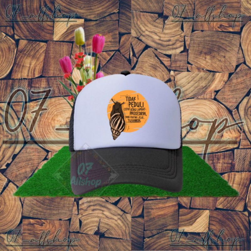 Jual Topi Trucker Jaring Hat Cap Distro KATA-KATA GAMBAR KEREN