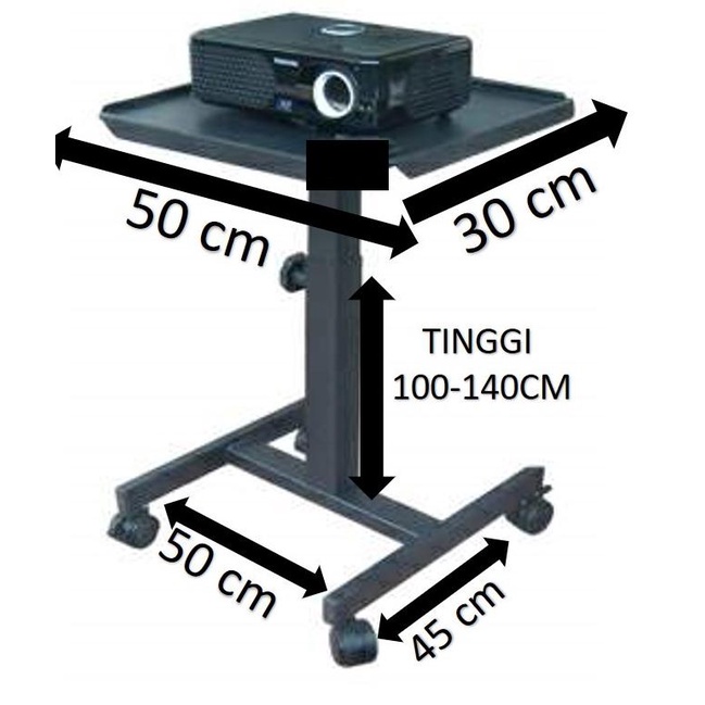 Jual Stand Tatakan Proyektor Standing Kaki Projektor Infocus Meja ...