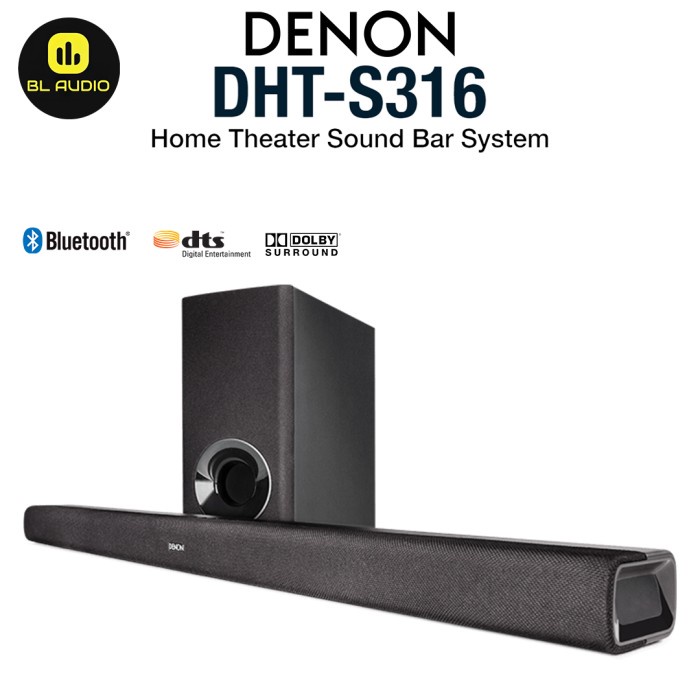 Jual DENON DHTS316 DHT S316 316 HOME THEATRE SOUNDBAR WIRELESS