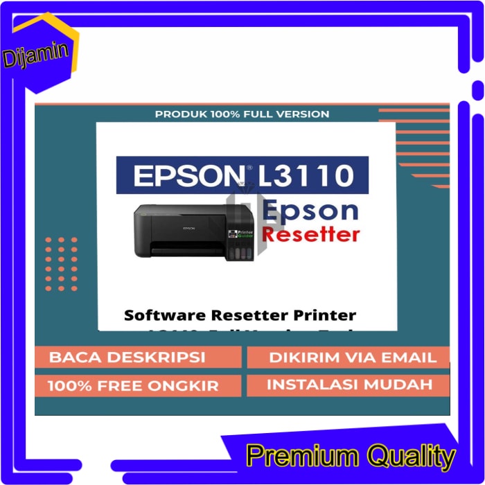 Jual Promo Resetter Printer Epson L3110 Reset L31110 Pro Plus Ap Jaminan Aktif Lifetime Shopee 4019