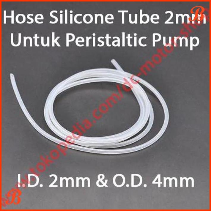 Jual PERISTALTIC DOSING PUMP FLEXIBLE HOSE SILICONE TUBING 1M ID 2MM OD