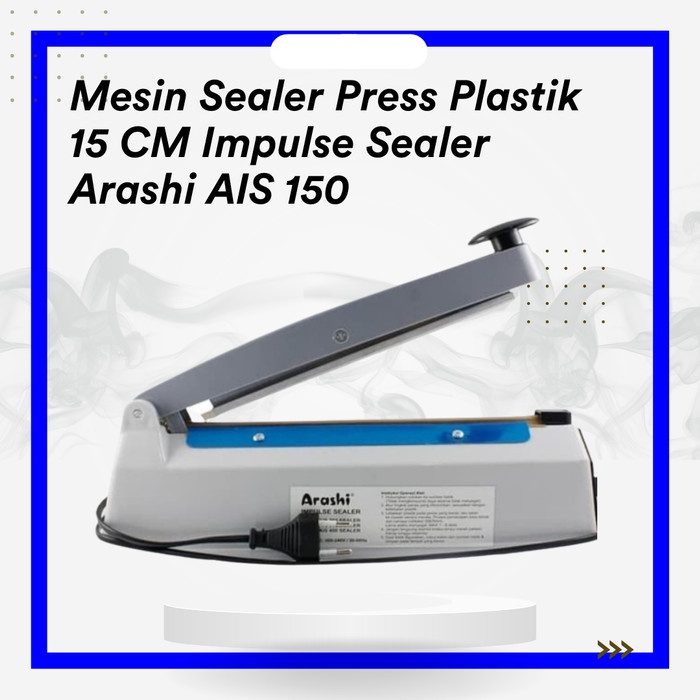 Jual Mesin Sealer Press Plastik Cm Impulse Sealer Arashi Ais Shopee Indonesia