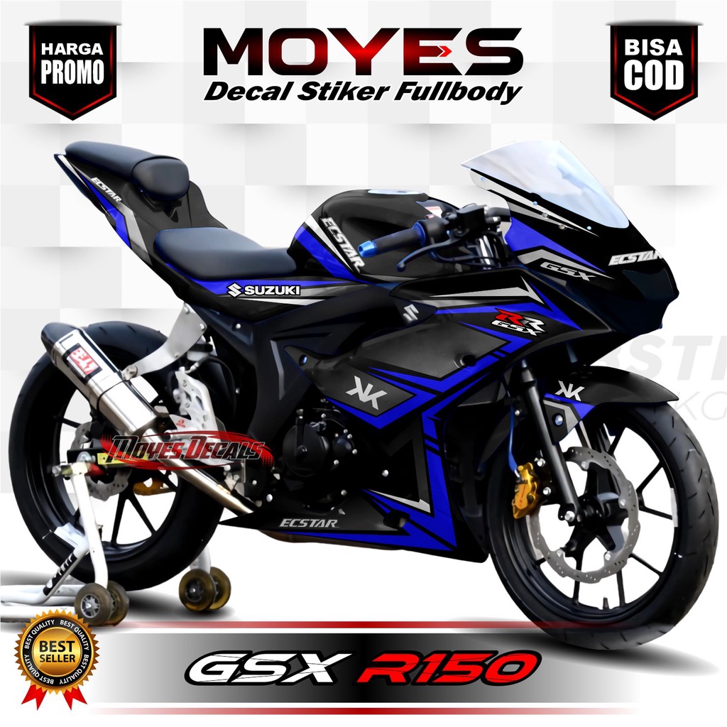 Jual Decal GSX R150 Full Body - Stiker GSX R150 Full Body - Dekal GSX ...