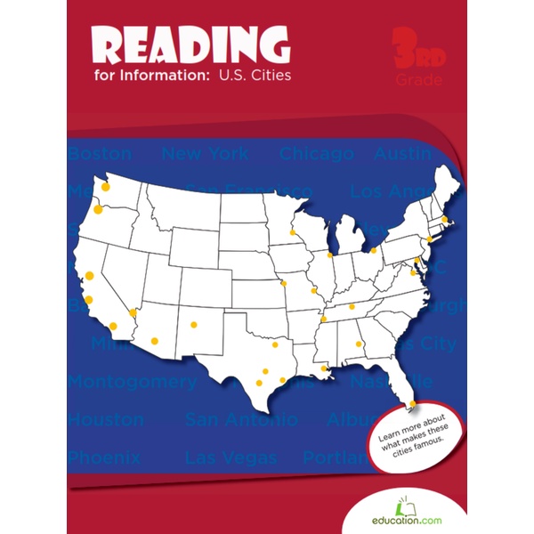 Jual reading for information u s cities kumon 3rd grade shopee