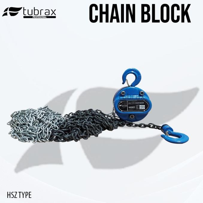 Jual Tubrax Chain Block 1 Ton X 5Meter Lifting Hoist Takel Katrol ...