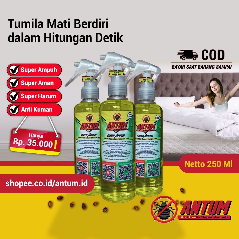 Jual Antum Pembas Tula Tumbila Kutu Kasur Kutu Busuk Kutu Sofa Kutu ...