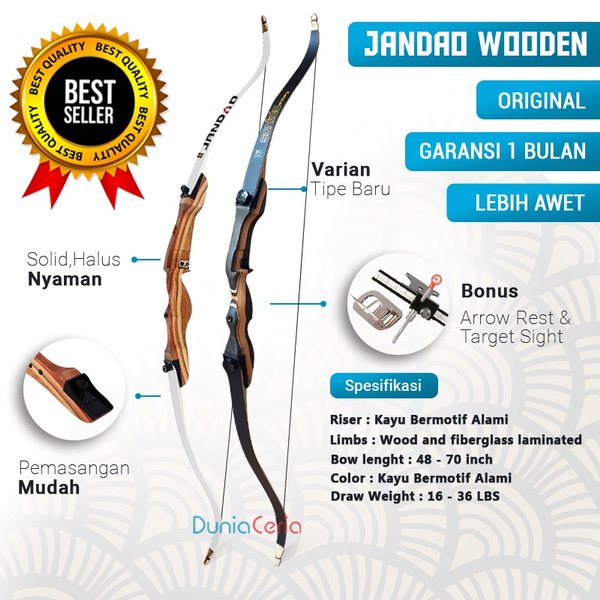 Jual Busur Panah Import Jandao Songzu Sanlida Wooden Recurve Bow Shopee Indonesia