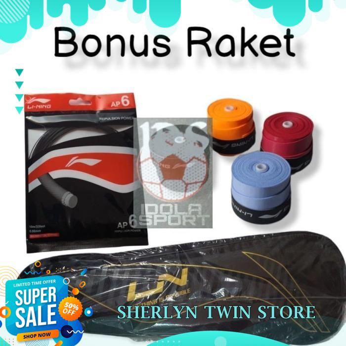 Jual RAKET LINING TURBO X50 / X60 / X70 G4 ORIGINAL FREE GRIP BEST ...