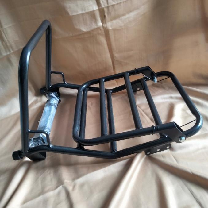 Jual backrack madrid hitam vespa super sprint px excel spartan rak