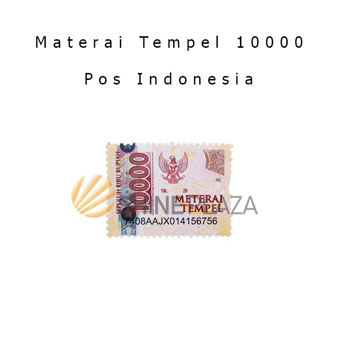 Jual Materai 10000 Original Pos Indonesia 5679 Shopee Indonesia