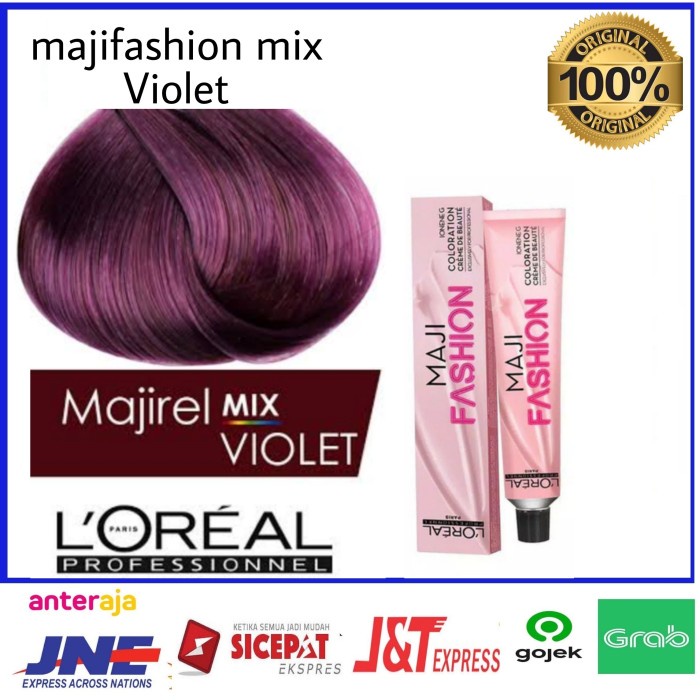 Jual cat rambut Loreal maji mix violet , loreal majirel mix violet ...