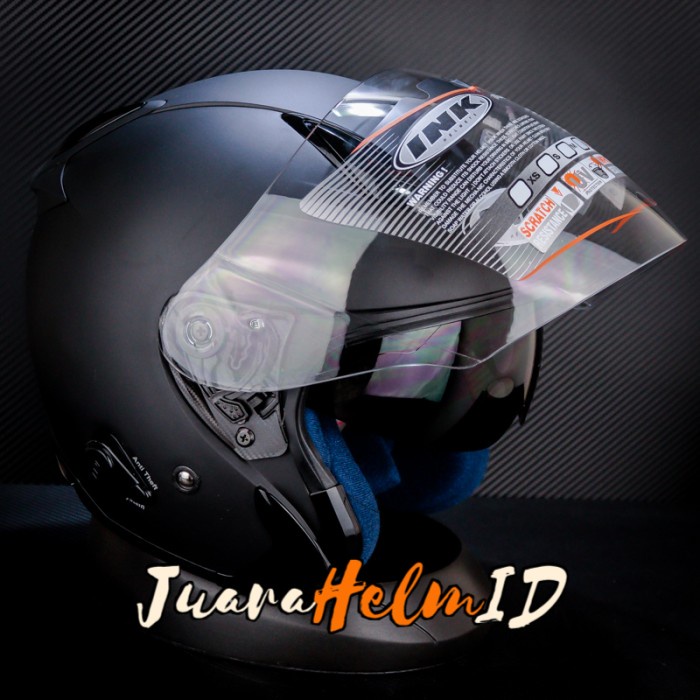 Jual Ink Helm Metro2 Solid / Black Doff / Metro-2 Half Face | Shopee ...