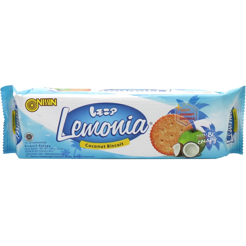 Jual NISSIN Lemonia Coconut Biscuit 130 G Shopee Indonesia