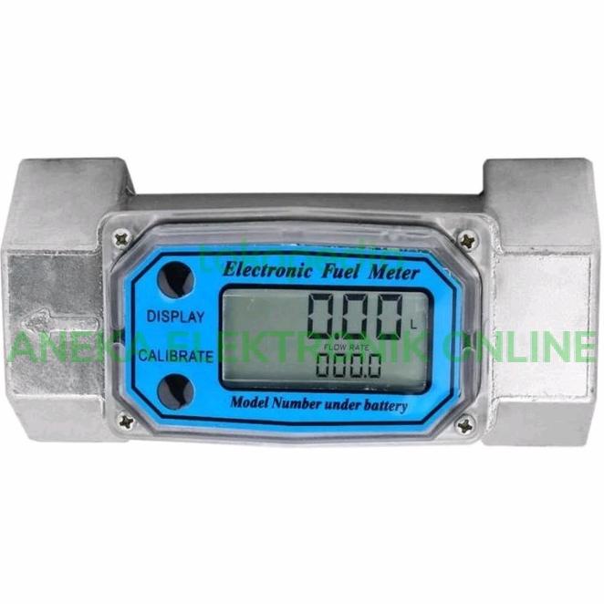 Jual Digital Turbine Flow Meter Solar Flow Meter 15-120L/Min 1 Inci Npt ...