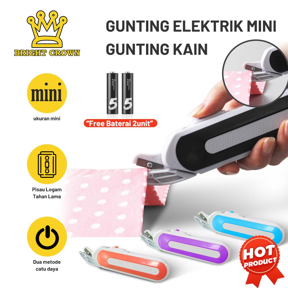 Jual Promo Bright Crown Gunting Kain Mini Elektik Portable ...