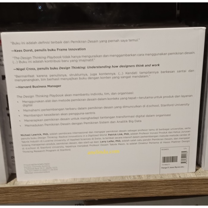 Jual PROMO!!! THE DESIGN THINKING PLAYBOOK - OLEH MICHAEL LEWRICK ...