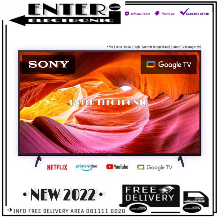 Jual Sony Kd55X75K - Smart Android Tv 55 Inch 4K Google Tv Kd 55X75 ...