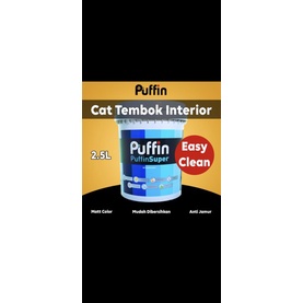 Jual Harga Diskon Cat Tembok Interior Puffin Super Easy Clean L