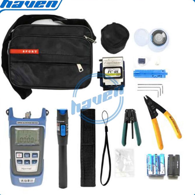 Jual CHEKOUT FTTH Tool Kit Set Lengkap OPM VFL Cleaver FO Fiber Optik ...