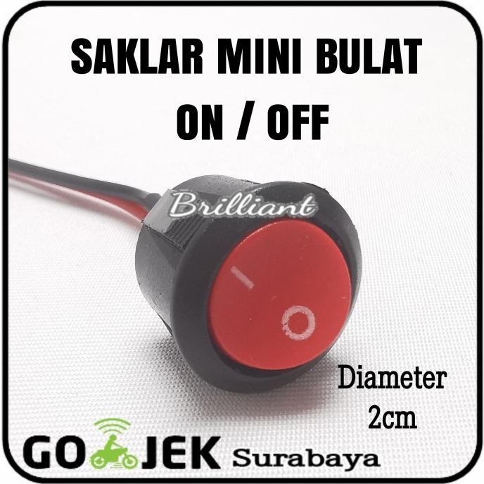 Jual Switch Saklar ON OFF Bulat Mini DC - Model Geser / Pencet Push ...