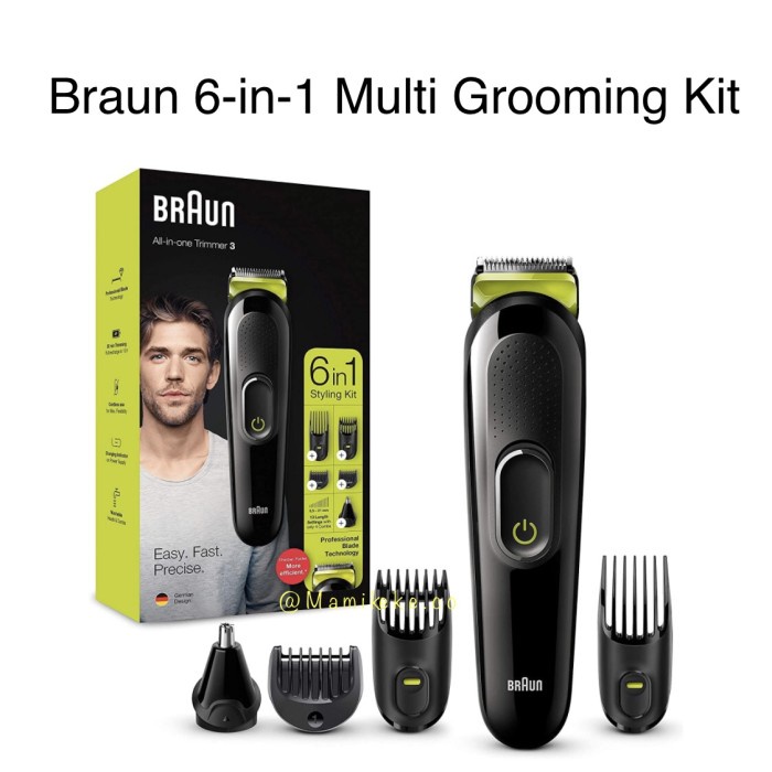 Jual Braun Multi Grooming Kit (MGK 3221) Beard Trimmer, Hair Cut ...