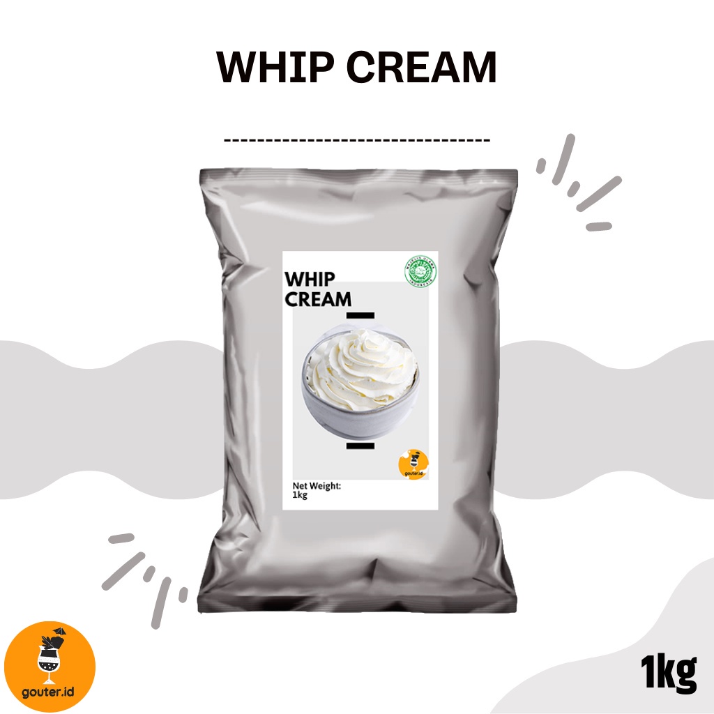 Jual Whip Cream Topping 1Kg / Bubuk Whip Cream / Whipped Cream Powder
