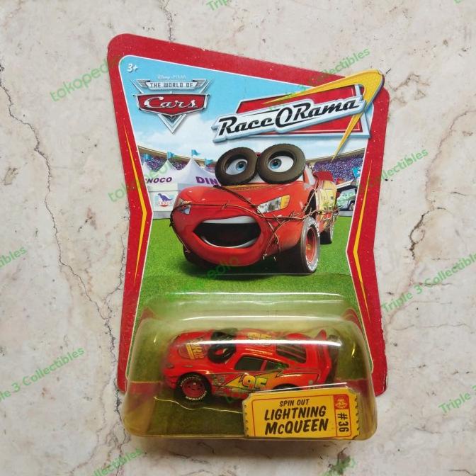 Jual Diecast 155 Mattel Disney Pixar Cars Spin Out Lightning Mcqueen Wired Shopee Indonesia 