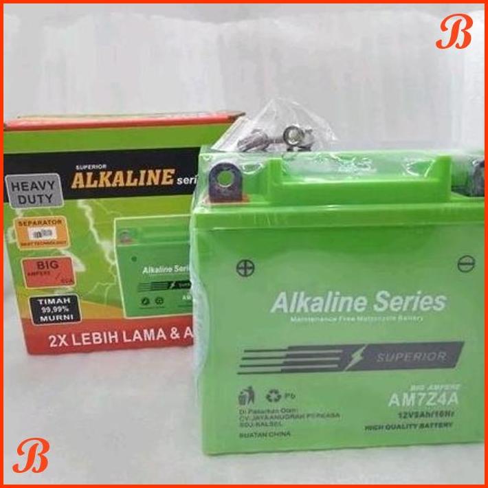 Jual AKI AKKI ALKALINE SERIES AKI KERING AM7Z4A 12V9AH/10HR SUZUKI