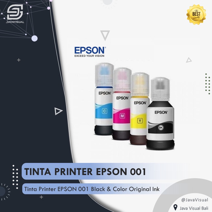 Jual Tinta Printer EPSON 001 Black Color Ink Shopee Indonesia