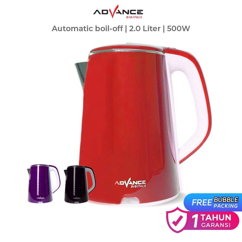 Jual Advance Teko Listrik Liter Ketel Electric Kettle W Ak Garansi Resmi Tahun