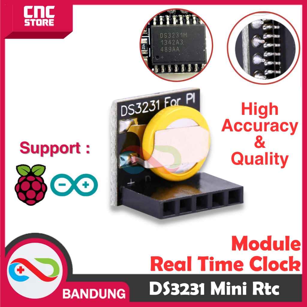 Jual DS3231 MINI RTC RASPBERRY PI ARDUINO REAL TIME CLOCK MODULE SERI M ...