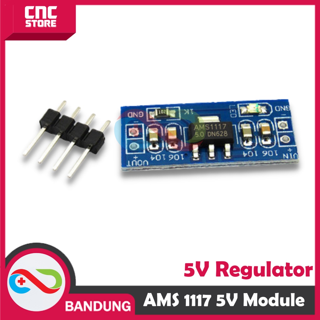 Jual REGULATOR STEPDOWN AMS1117 5V MODULE VOLTAGE REGULATOR PSU ADAPTER