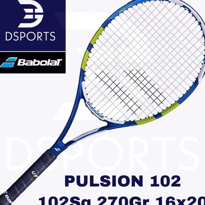 Jual BABOLAT PULSION 102 270GR BLUE 270 G ( RACKET TENNIS ) ORIGINAL ...