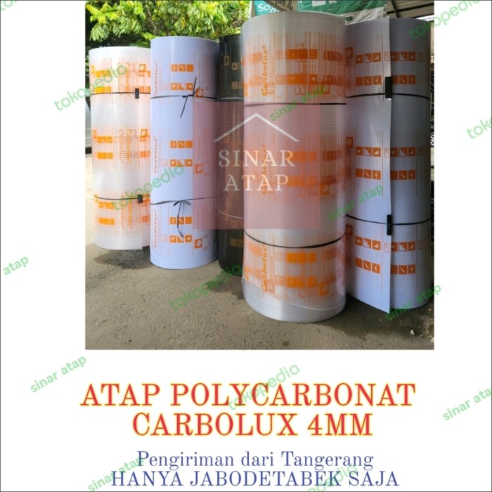 Jual Atap Polycarbonate Carbolux 4 Mm 1 Roll Ukuran 2.1 Meter X 11.8 ...