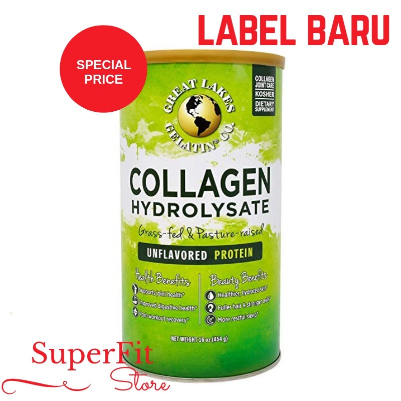 Jual Great Lakes Collagen Hydrolysate Beef Gelatin Joint Care 454 G