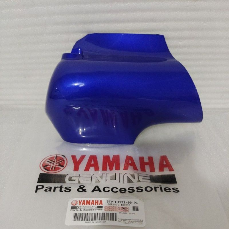 Jual Kupingan Spakbor Cover Tutup Fork Shock Depan Kiri Biru Yamaha